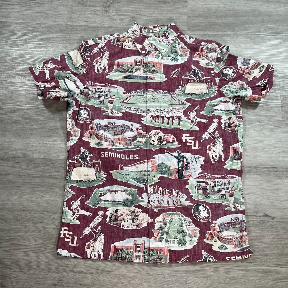 Vintage Reyn Spooner Florida State Seminoles Shirt Mens Extra Small FSU Football